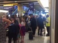 Massive queue forms at Heathrow exit as passengers are told to leave airport