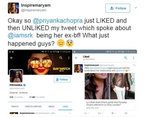 Shah Rukh Khan, Priyanka Chopra