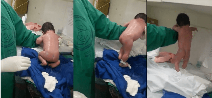 The video of a newborn baby walking has gone viral on social media. Baby walking, walking baby, newborn walking, viral video