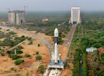 Panoramic View of GSLV-Mk III being moved to second launch pad