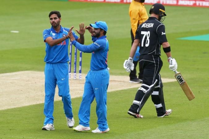 Bhuvneshwar Kumar was outstanding in both warm-up games for India Bhuvneshwar Kumar, Kedar Jadhav, India, Corey Anderson, New Zealand