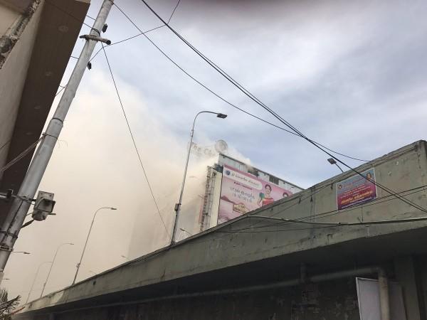Usman Road area engulfed in smoke Usman Road area engulfed in smoke