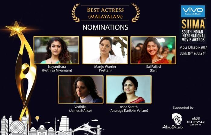 Nomination list for SIIMA 2017 Best Actress category. SIIMA, SIIMA 2017, SIIMA 2017 best actress