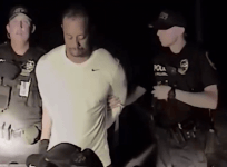 Police dashcam footage of Tiger Woods arrest in Florida
