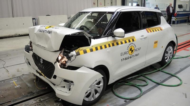 Suzuki Swift at Euro NCAP crash test Suzuki Swift at Euro NCAP crash test