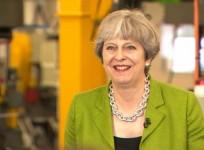 Theresa May drilled on TV debate absence during election campaign stop