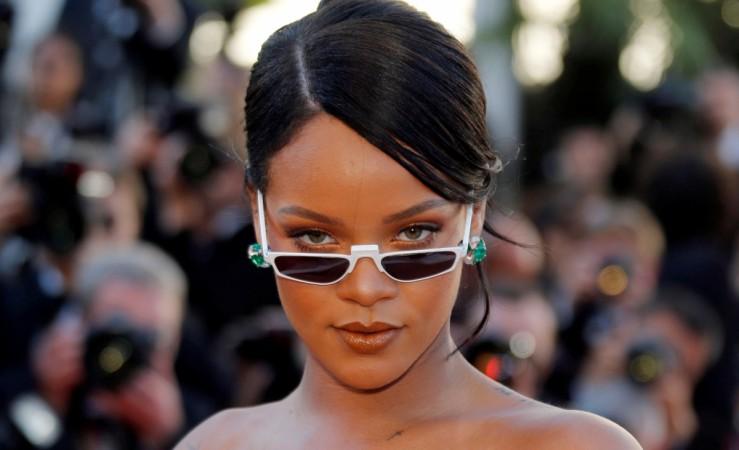 Rihanna Shows Off Her Chest Tattoo And Flashes Side Boobs In Plunging White Dress Ibtimes India