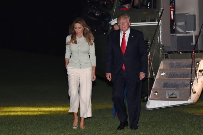 Melania Trump sported a Dolce & Gabanna outfit Melania Trump donald trump