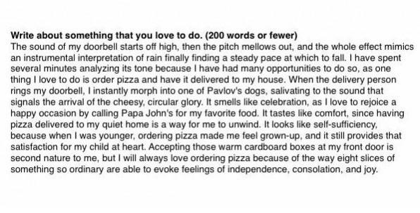Carolina Williams' essay on pizza Carolina Williams