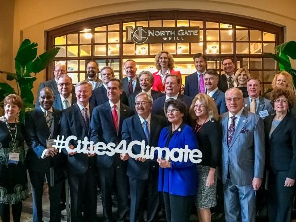 In picture: The Climate Mayors. Climate Mayors