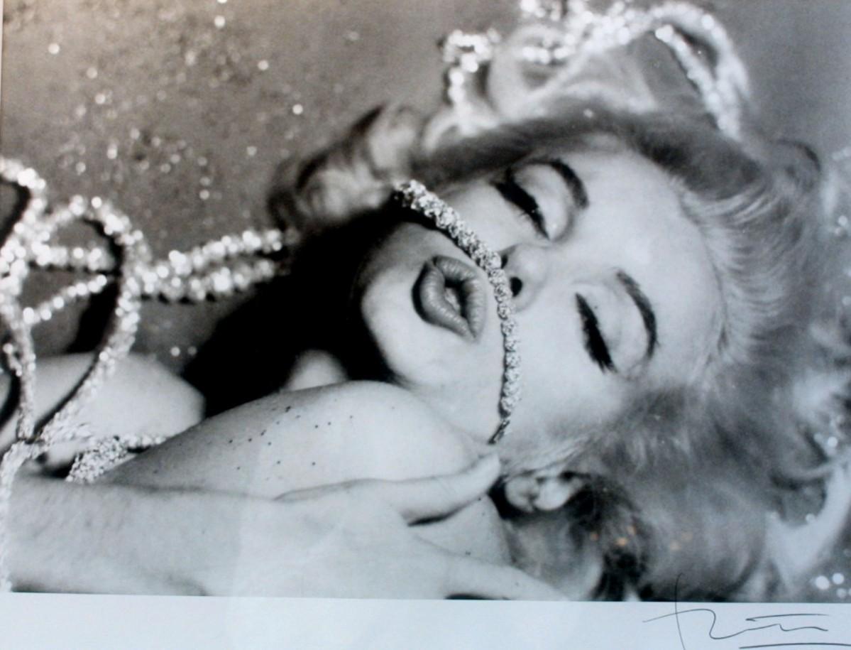 Picture from media preview of 'Marilyn, A California Classic' featuring photos of Marilyn Monroe which have never been seen at the Lladro Center June 10, 2001 in Beverly Hills, CA. Marilyn Monroe