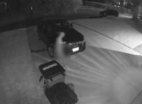 Video shows naked burglar as he attempts break in