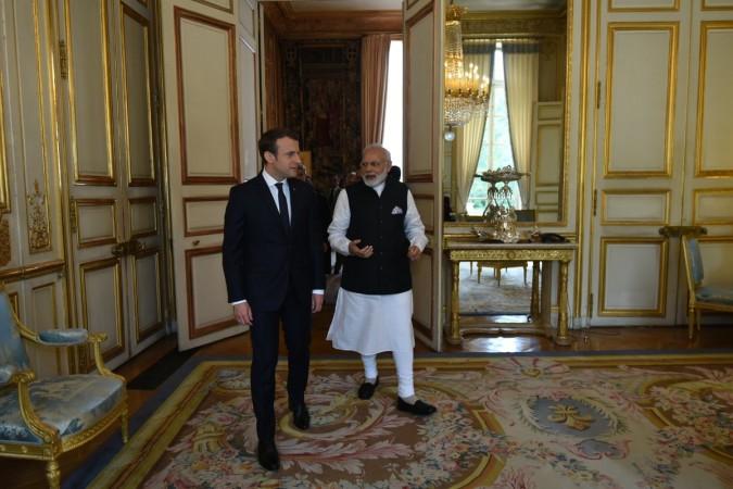 Prime Minister Narendra Modi and French President Emmanuel Macron in Paris Modi Macron