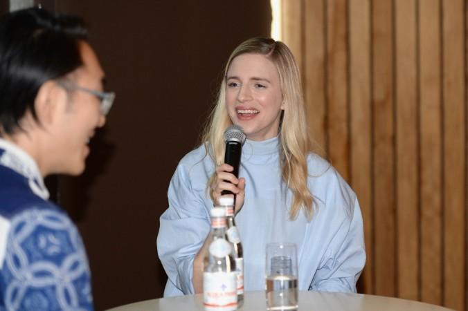 Brit Marling onstage at the Vulture Festival Brit Marling The OA