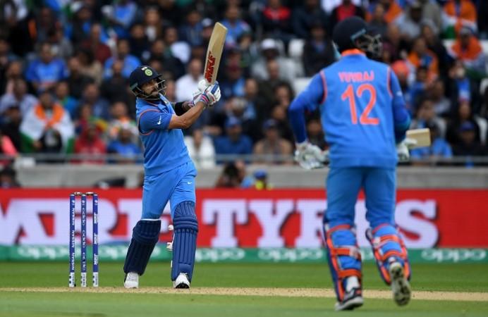 Virat Kohli and Yuvraj Singh turned it on with the bat against Pakistan, June 4, 2017 Virat Kohli, Yuvraj Singh, India, Pakistan, ICC Champions Trophy 2017