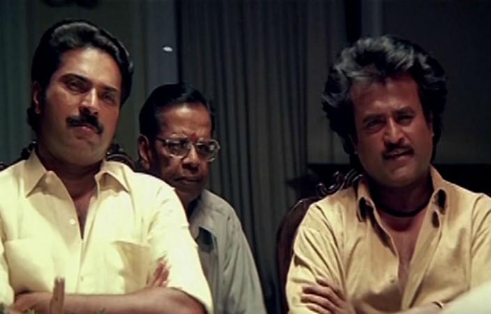 Rajinikanth and Mammootty in Thalapathi