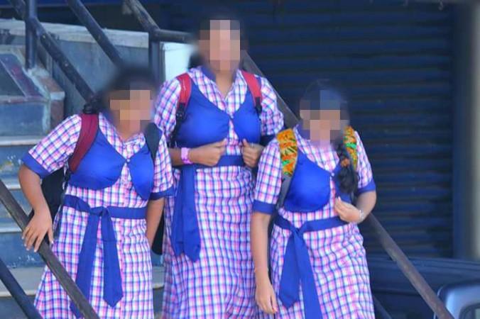 Uniform for students of St Alphonsa Public School Aruvithura Kerala school uniform, controversial school uniform, St alphonsa public school Aruvithura
