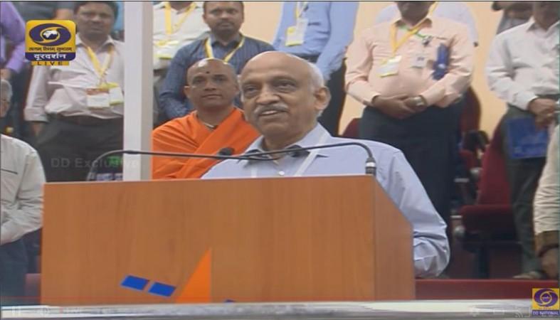 ISRO Chairman Kiran Kumar speaks after GSAT 19 is placed in orbit. Kiran Kumar
