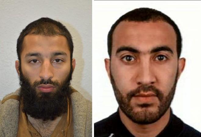 Two of the men shot dead by police following the attack on London Bridge and Borough Market on Saturday are seen in this undated combination image of two photographs, received in London via the Metropolitan Police in London on June 5, 2017. On left is Khuram Shazad Butt and on right is Rachid Redouane Two of the men shot dead by police following the attack on London Bridge and Borough Market on Saturday are seen in this undated combination image of two photographs, received in London via the Metropolitan Police in London on June 5, 2017. On left is Khu