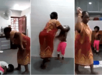 Viral video, woman thrashes girl, malaysia