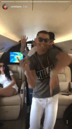 Cristiano Ronaldo, Georgina Rodriguez, girlfriend, private jet