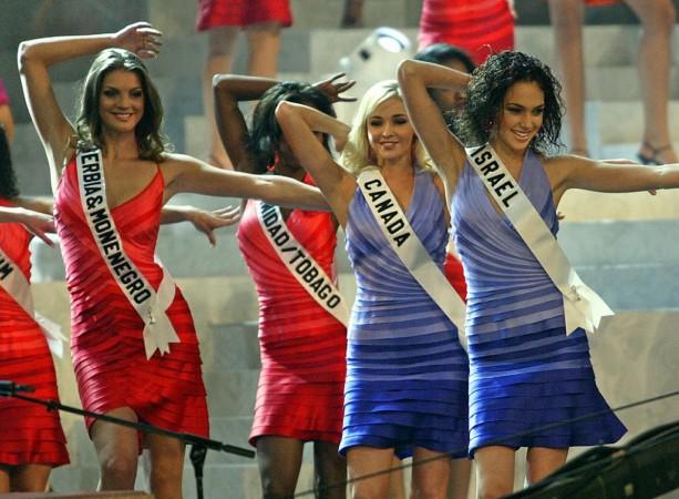 Miss Israel Gal Gadot dance on the stage during Miss Universe 2004 Gal Gadot Miss Israel wonder woman
