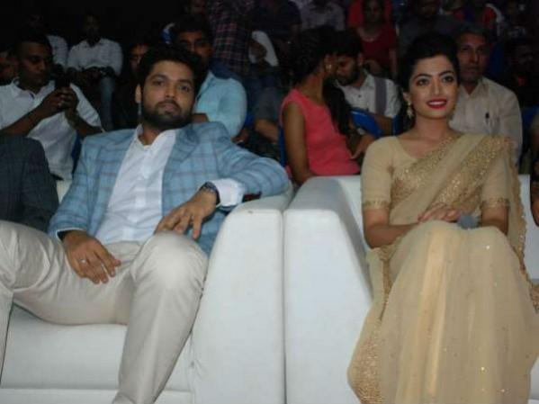 Rakshit Shetty and Rashmika Mandanna. Rakshit Shetty and Rashmika Mandanna