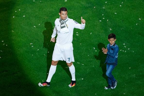 Cristiano Ronaldo and his son. Cristiano Ronaldo, Ronaldo's son, Cristiano Juniour