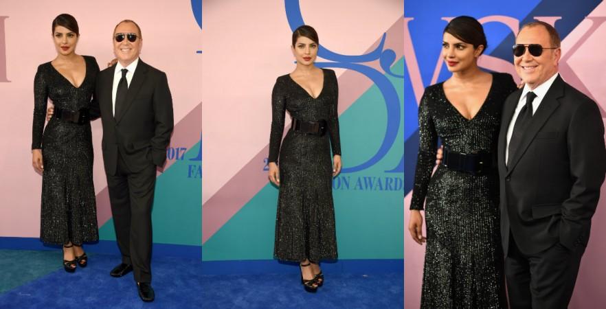 Priyanka Chopra and Michael Kors attend the 2017 CFDA Fashion Awards at Hammerstein Ballroom on June 5, 2017 in New York City. Priyanka Chopra and Michael Kors