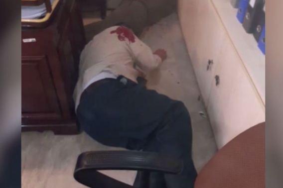 In picture: A screengrab from the video released by Al-Amaq news agency of the ISIS attack on the Iranian Parliament on Wednesday, June 7, 2017. ISIS