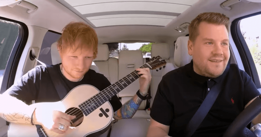 Ed Sheeran has the above guitar from the age of 11 Ed Sheeran James Corden Car pool Karaoke