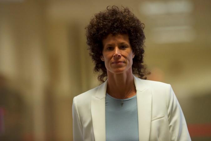 Andrea Constand arrives on the third day of actor and comedian Bill Cosby's sexual assault trial in at the Montgomery County Courthouse in Norristown, Pennsylvania. Andrea Constand