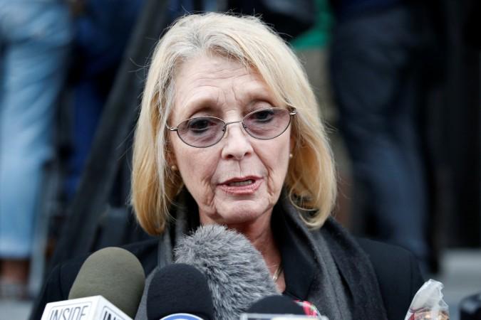 Victoria Valentino, who has accused actor and comedian Bill Cosby of sexual misconduct, exits the Montgomery County Courthouse, on the second day of Cosby's sexual assault trial, in Norristown, Pennsylvania. Victoria Valentino
