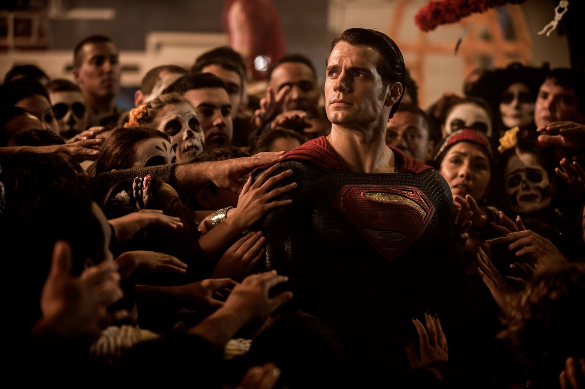 Superman Henry Cavill in Times Square