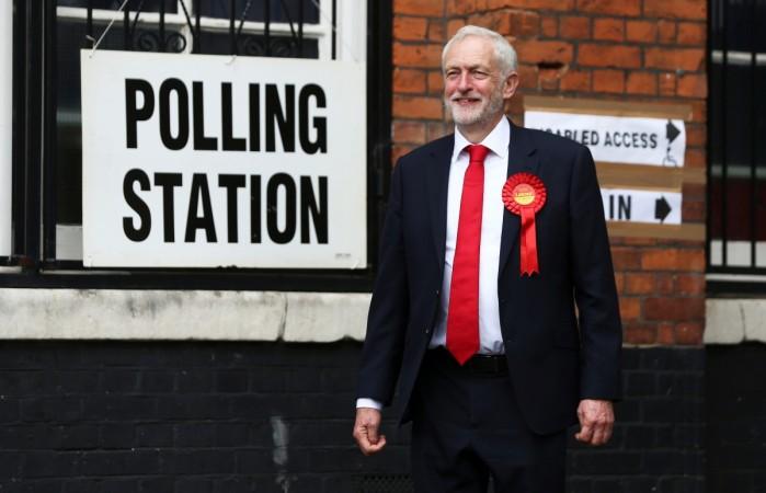 Jeremy Corbyn, leader of Britain's opposition Labour Party leaves after voting at a polling station in Islington, London, Britain Jeremy Corbyn