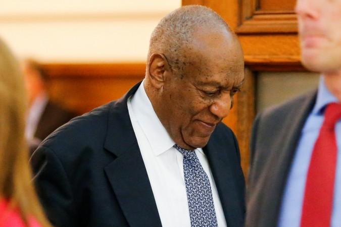 Actor Bill Cosby walks out of the courtroom during a break on the fourth day of his sexual assault trial at the Montgomery County Courthouse in Norristown, Pennsylvania. Bill Cosby