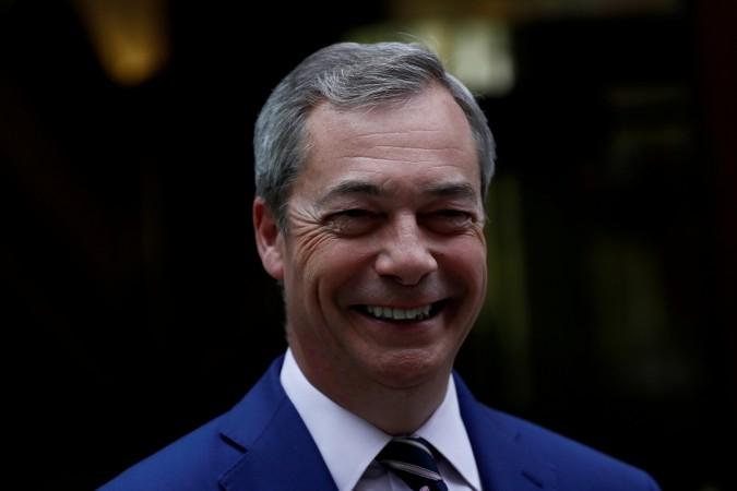 Nigel Farage, former leader of UKIP and anti-EU campaigner leaves Millbank studios in central London, Britain April 21, 2017. nigel farage