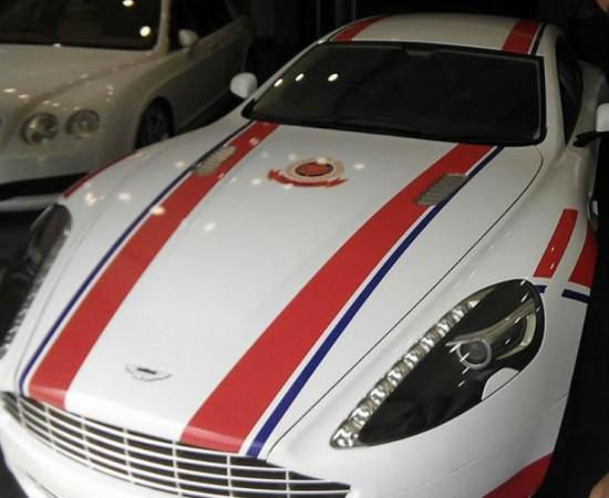 Aston Martin Rapide, Aston Martin Rapide with Delhi Police badge, Aston Martin Rapide of Delhi police