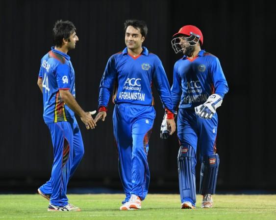Rashid Khan (centre) rashid khan, afghanistan cricket