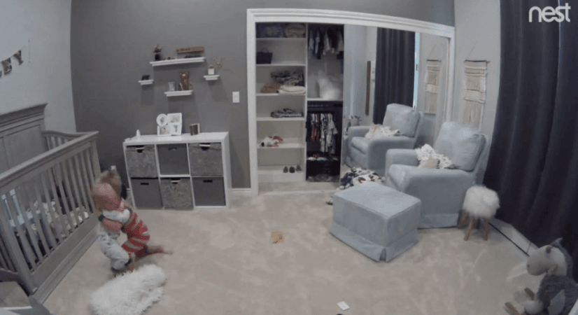 The video of elder brother teaching young toddler to escape from crib goes viral on social media. baby video, viral baby video