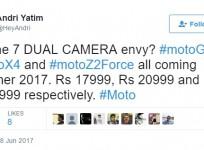 Moto X4 price leaked