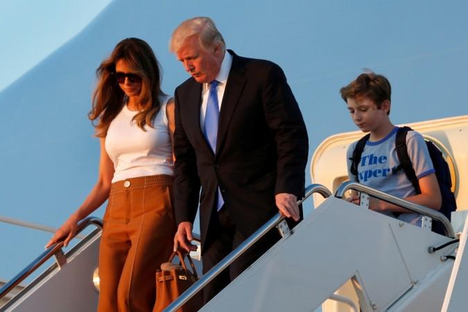 Donald Trump, Melania Trump and Baron Trump Donald Trump, Melania Trump and Baron Trump