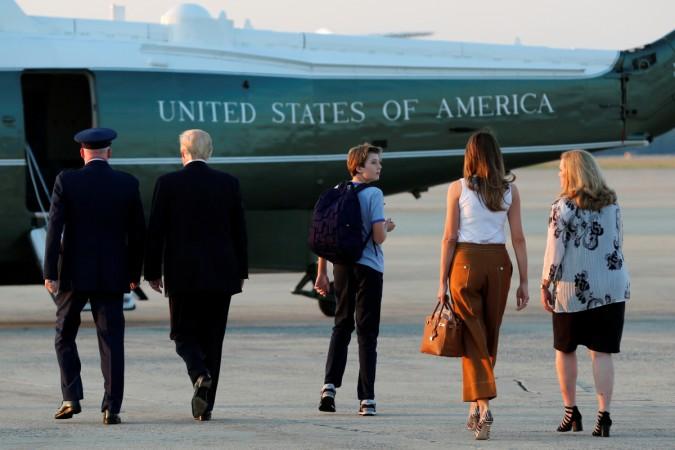 Donald Trump, Melania Trump and Baron Trump