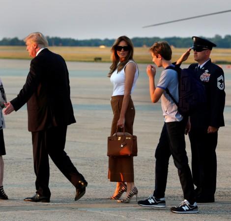 Melania Trump news: FLOTUS pairs expensive Birkin bag with chic blouse