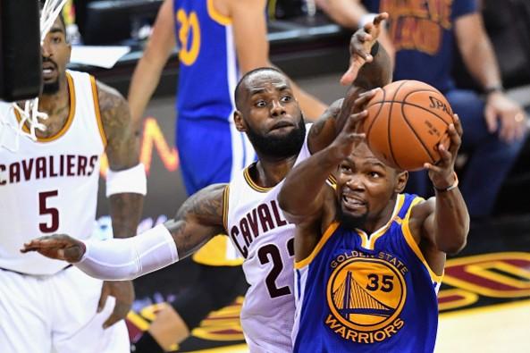 LeBron James and Kevin Durant. LeBron James, Kevin Durant, NBA Final, Game 5, Warriors vs Cavaliers