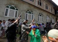 Hizbul Mujahideen terrorists in Kashmir