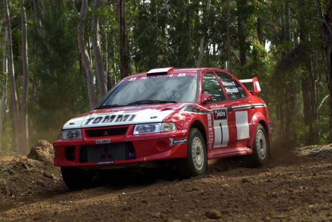 Tommi Makinen driving Lancer Evolution at Rally of Great Britain 2000 Tommi Makinen driving Lancer Evolution at Rally of Great Britain 2000