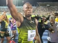 Emotional Usain Bolt runs his final race in Jamaica