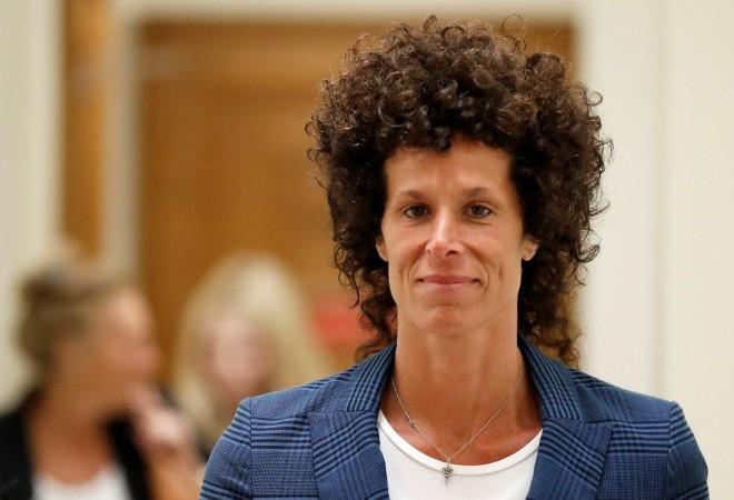 Andrea Constand leaves the courtroom after the closing arguments of Bill Cosby's trial for sexual assault at the Montgomery County Courthouse in Norristown, Pennsylvania. Andrea Constand