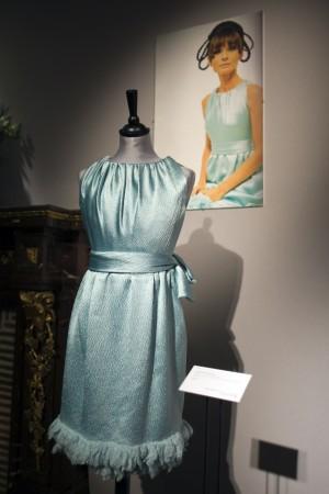 A dress, which was created by Givenchy for actress Audrey Hepburn in 1966 Audrey Hepburn
